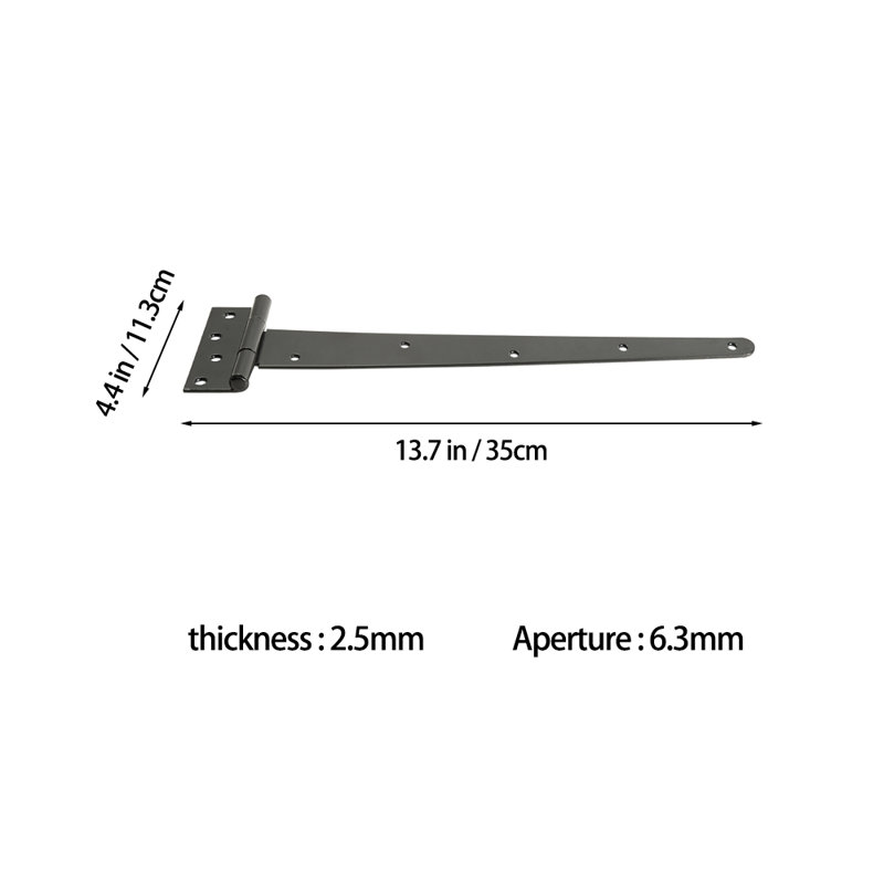 3Pcs 180-Degree Heavy-Duty T-Hinges