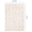 Tapis beige crème moderne à motif géométrique Botelho-2072058825