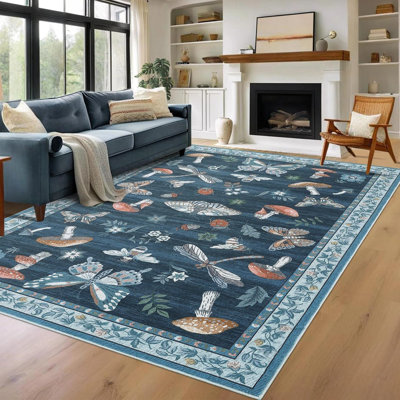 Machine Printed Area Rug
