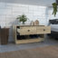 Hamilton Nightstand and Shoe Rack with Two Drawers and Two Open Shoe Storage-861666459-861666458