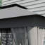 Tente de pavillon de jardin grise avec toit ventilé et coins stables 10 pi x 11,5 pi détectés, gris, pour le jardin, la pelouse, la cour arrière, la terrasse