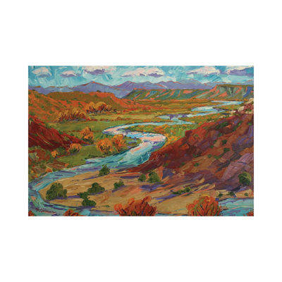 Autumn On The Chama 1 Piece Wall Art on Canvas
