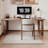 Tan Rectangular Solid Wood desk-109310190