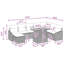 Ensemble repas 9 pièces vidaXL Garden-893574330