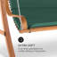 Blumfeldt 2 Person Wood Hanging Porch Swing