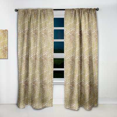 Maze Abstract Blackout Thermal Rod Pocket Single Curtain Panel
