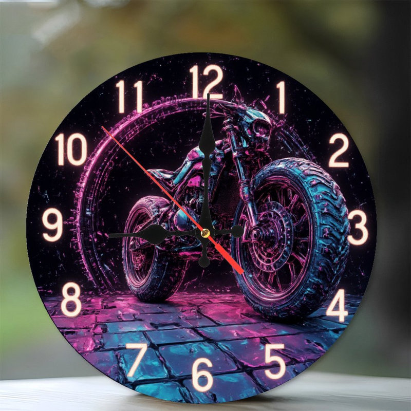 Horloge de style néon