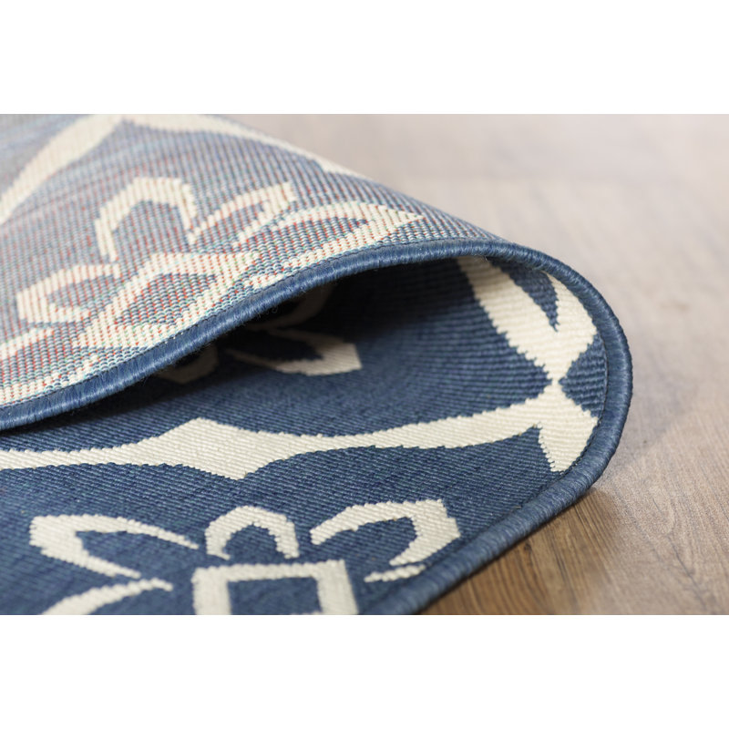 Deltana Floral Indoor / Outdoor Rug, Round 7'10"