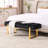 Laytona 46.5"W Tufted Bedroom Bench Entryway Bench with Metal Legs-2089941113-2086009417