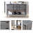 Vintage Solid Wood Storage Sideboard with 2 Drawers, Cabinets, and Bottom Shelf for Enhanced Home Organization-1770721455