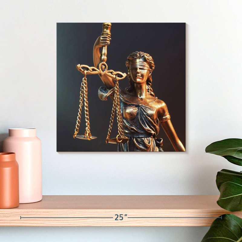 Statue Alcaraz Lady Justice, H 16 po x l 16 po