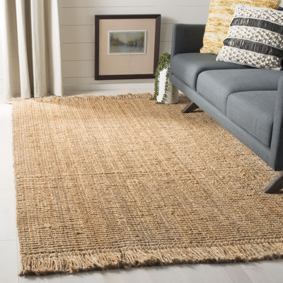Heathfield Natural Fiber Hand Woven Jute Solid Color Rug