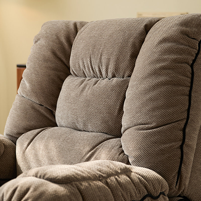 Stylish multi-functional sofa lazy rotary recliner, Brown