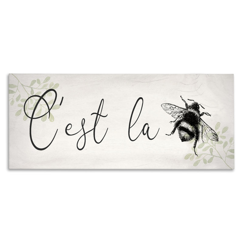 «C'est La Bee», toile par Lil 'Rue, H 10 po x l 24 po
