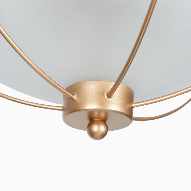 Hanshelmut Glass Semi Flush Mount