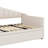 Upholstered  Daybed With Adjustable Height Pop Up Trundle Twin Bed And USB & Type-C Charging Port, Day Bed Frame With 2 Side Pockets, No Box-Spring Needed-1751402828