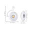 Tête de rail à DEL Orb 12 watts 3000K / 4000K / 5000K CCT Angle de faisceau 24 degrés sélectionnable blanc 120 Volt-459022266-461626818-461626821