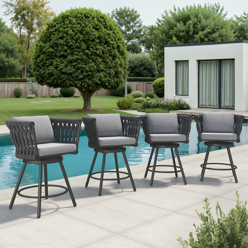 Ensemble de 4 tabourets de bar Doolittle