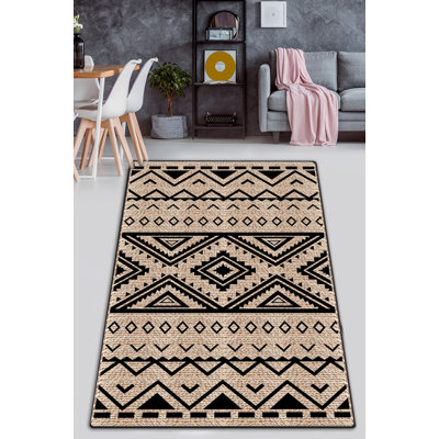 Luxurious Area Rug 6.6 x 9.5 Feet, 100% Polyester, 0.4 inches Pile Height | Antibacterial, Non-Slip Underside, Machine Washable | Perfect for Living Room, Bedroom & Dining Spaces, Soft & Durable Design