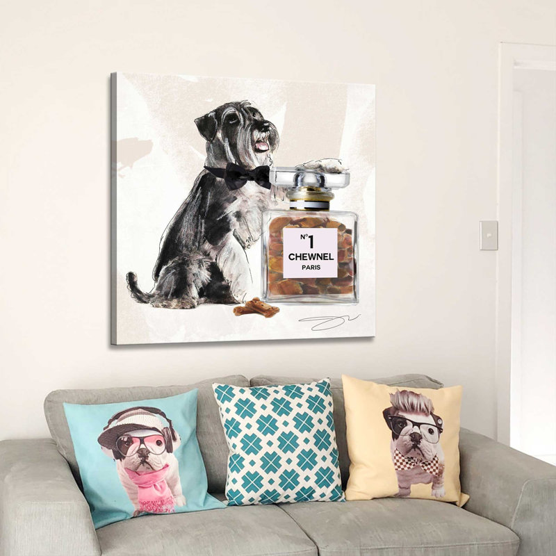 Schnauzer (Square) par By Jodi - impression, Toile tendue, H 36 po x l 36 po x 1,5 po