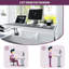 Deyra Adjustable Height Modular L-Shaped Executive Desk with Built-In Electrical Outlet-593024558
