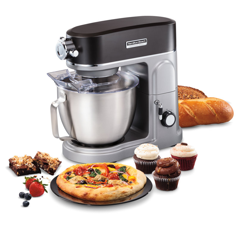 Hamilton Beach Silver 12-Speed Stainless Steel Stand Mixer
