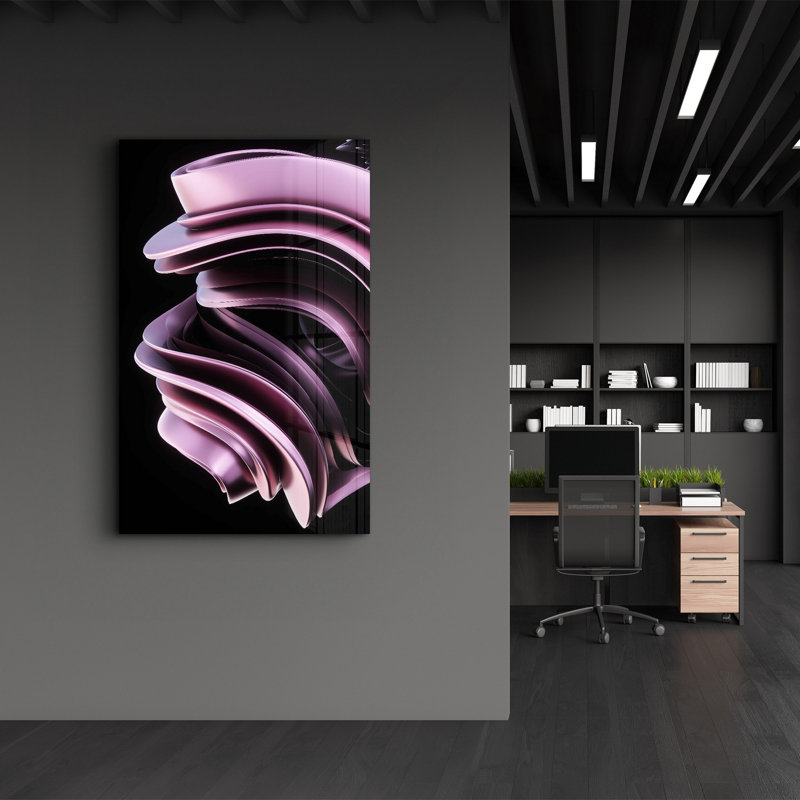 Élégante peinture murale en verre trempé de 13,8 po x 21,7 po | 100% verre trempé, épaisseur: 0,16 pouce | Imprimé UV pour des couleurs éclatantes | Parfait pour la décoration intérieure, le salon et les espaces de bureau