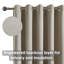 100% Linen Blackout Eyelet Curtain Panels - Premium Thermal, Total Blackout Window Drapes-942584269-942584316
