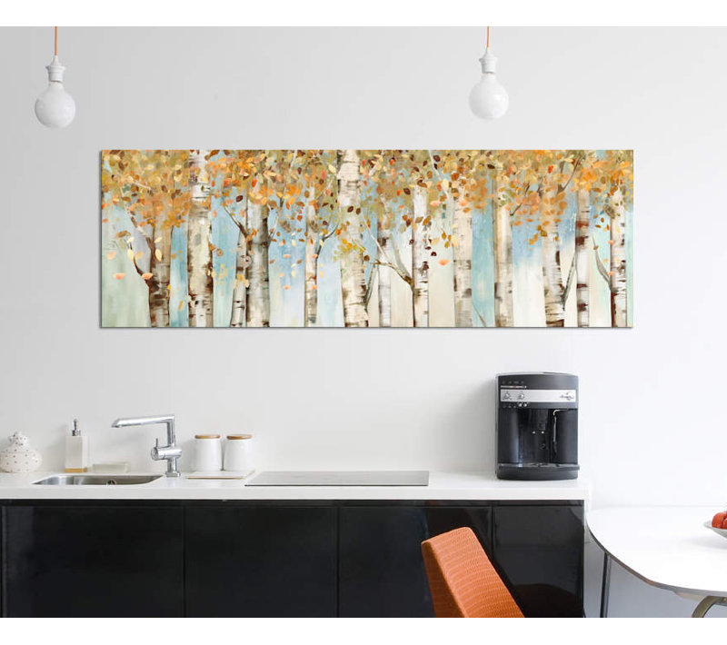 « bouleau country » par allison pearce, impression sur toile tendue, H 16 po x l 48 po x P 1,5 po, Toile tendue