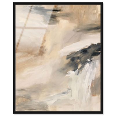 Tableau acrylique encadré Desert Gale III, style bohème, par Art Remedy, cadre noir, 40,6 x 50,8 cm