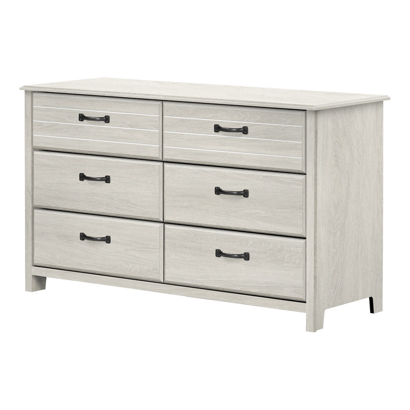 Cubby 6-Drawer Dresser, Winter Oak