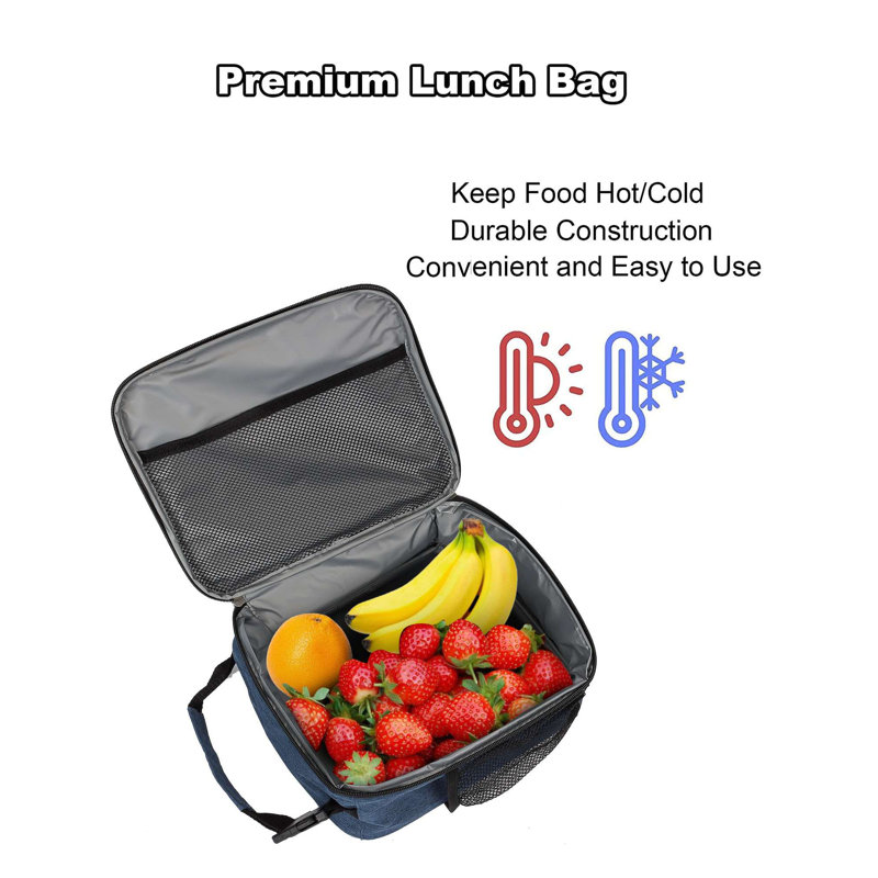 Lunch Box for Reusable Insulated Portable Small Lunch Bag for Office Work Picnic