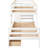 Natural Twin Over Loft Bunk With Storage Drawers And , Strong Pine Structure, Enhance Bedroom Comfort Style Drawers, & Construction, Look