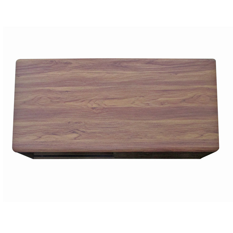Abrams Four Leg Coffee Table with Storage, Walnut