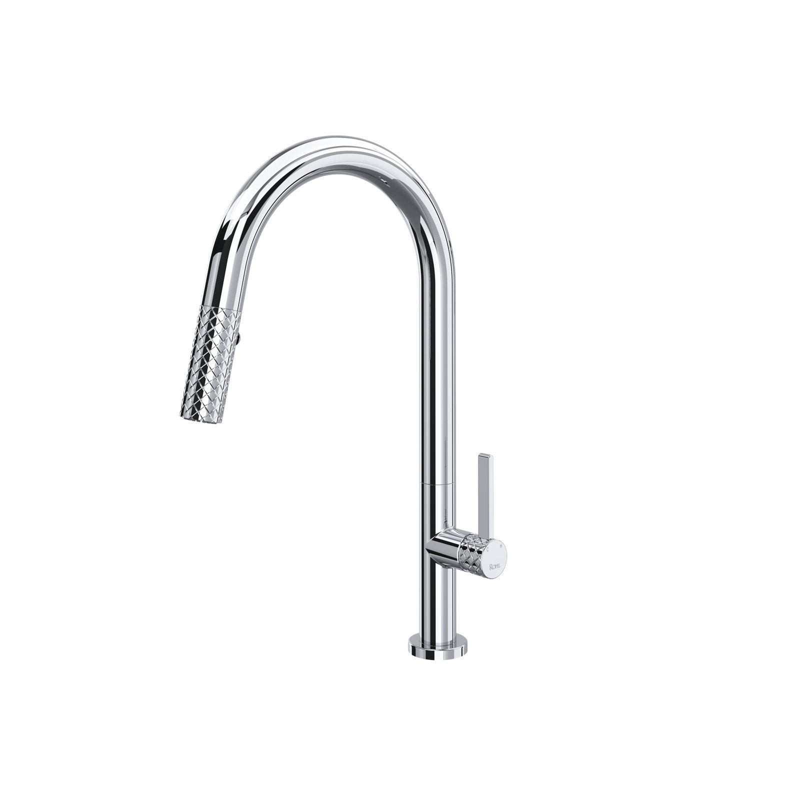 Tenerife Pull-Down Kitchen Faucet With C-Spout, Polished Chrome