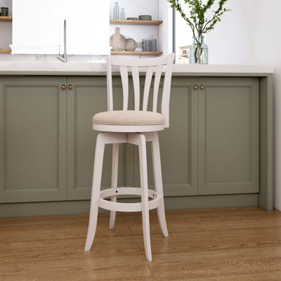 Asharn Swivel Upholstered Counter Stool