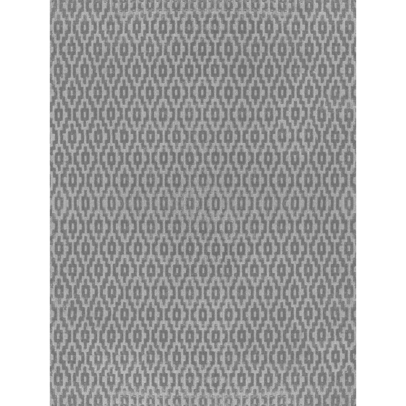 Hand Knotted Area Rug in Dark Gray, Rectangle 6' x 9'