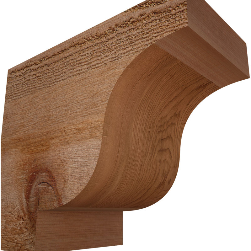 Newport Rough Sawn Rafter Tail, Western Red Cedar, 10" H x 12" W x 6" D