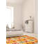 Tapis unique en laine noué à la main 4 pi x 6 pi 2 po doré foncé New Age Mogul Raadhiya