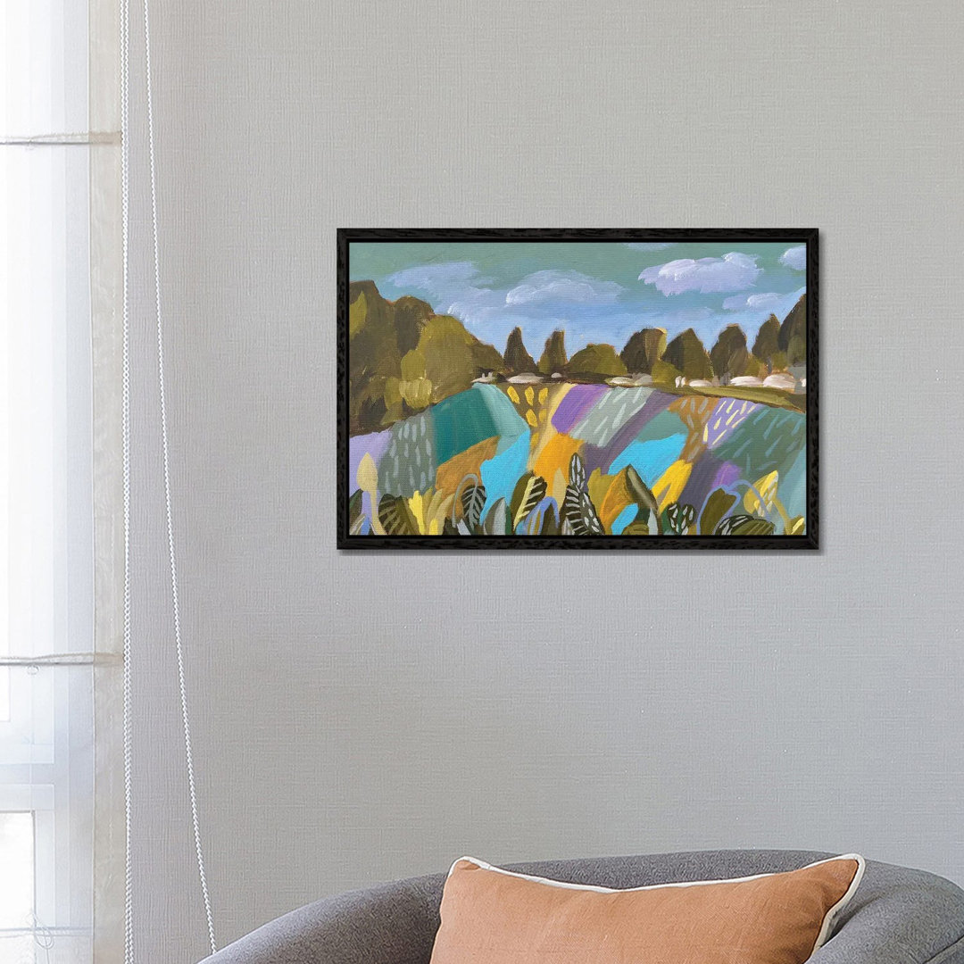 Patchwork Fields von Lenka Stastna - Galerie-verpackte Leinwand Giclée auf Leinwand