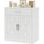 Buffet avec rangement, armoire de rangement moderne avec 1 tiroir et 2 portes, table basse en bois pour la cuisine et la salle à manger-613752861