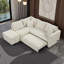 Canapé-lit modulaire en L 82,6 po avec repose-pieds et ports USB-123276130