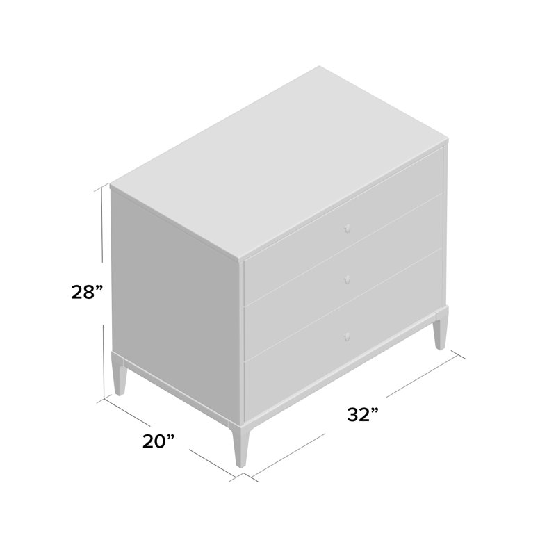 Reedy 32'' W Solid Wood Nightstand