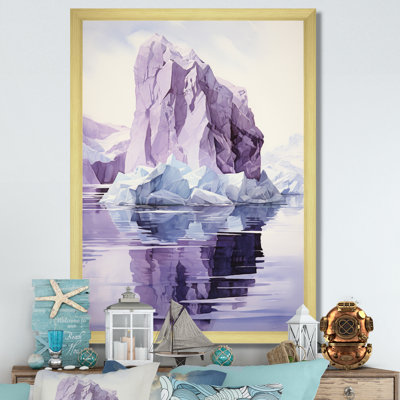 «Iceberg» mauve mystérieux - imprimé