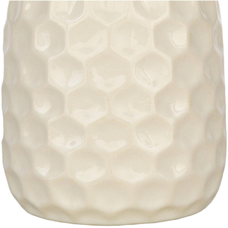 Della Ceramic Table Lamp, Ivory