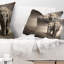 Coussin décoratif en mouvement animal éléphant pair