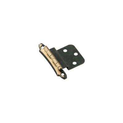 Brixwell BXC8357AE Non Self Closing Cabinet Hinges For Kitchen And Home Hardware 3" Diameter Aged Brass Pair