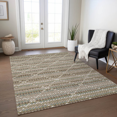 Tapis intérieur / extérieur brun Millicent 