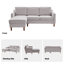 Canapé modulaire réversible 2 pièces Barton-340123594