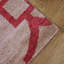 Beige | Red 100% Wool Handmade Geometric Indoor Area Rugs Hand Knotted Rectangle-716432745